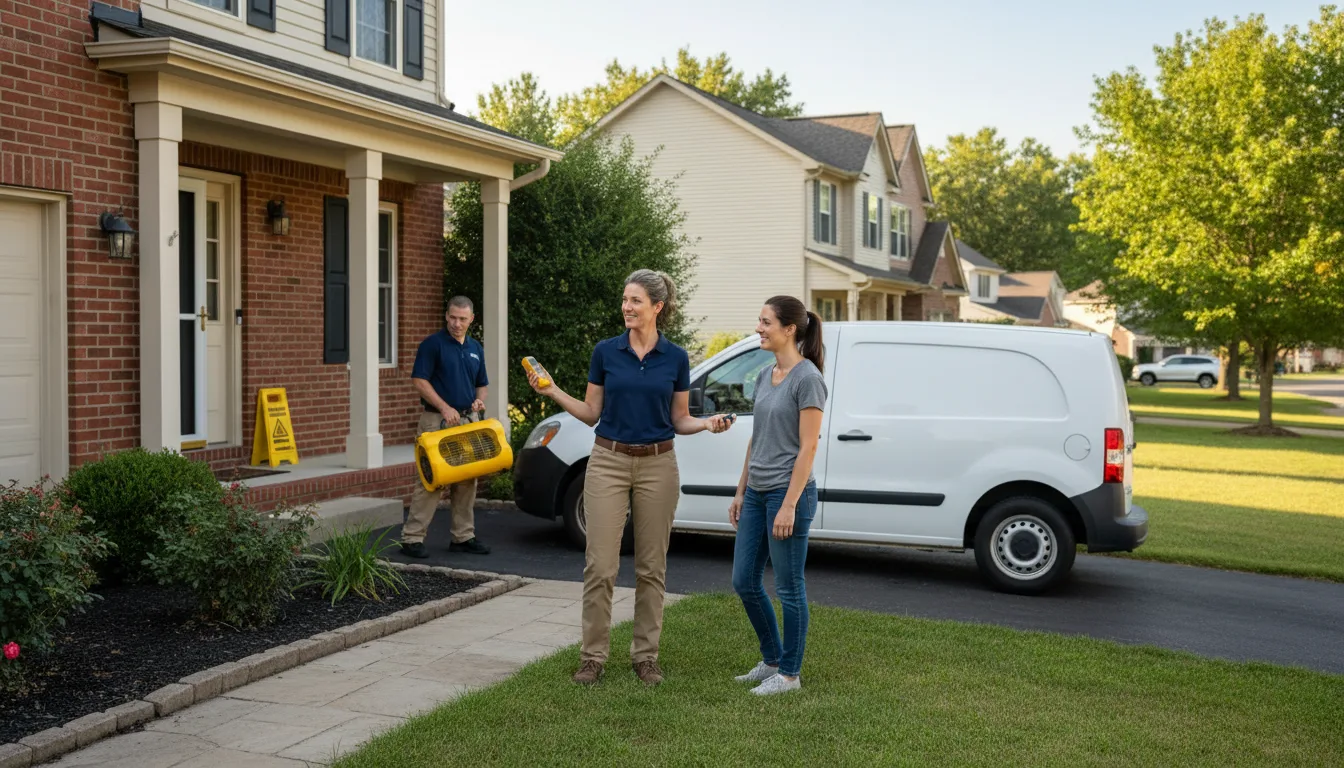 Residential water damage restoration in Elmwood Park, IL
